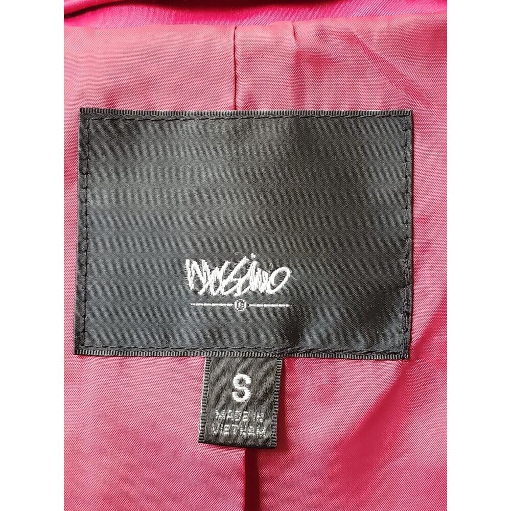 Mossimo Womens Pink Polyester Notch Collar Long Sleeve Belted Coat Jacket Small - Picture 10 of 13